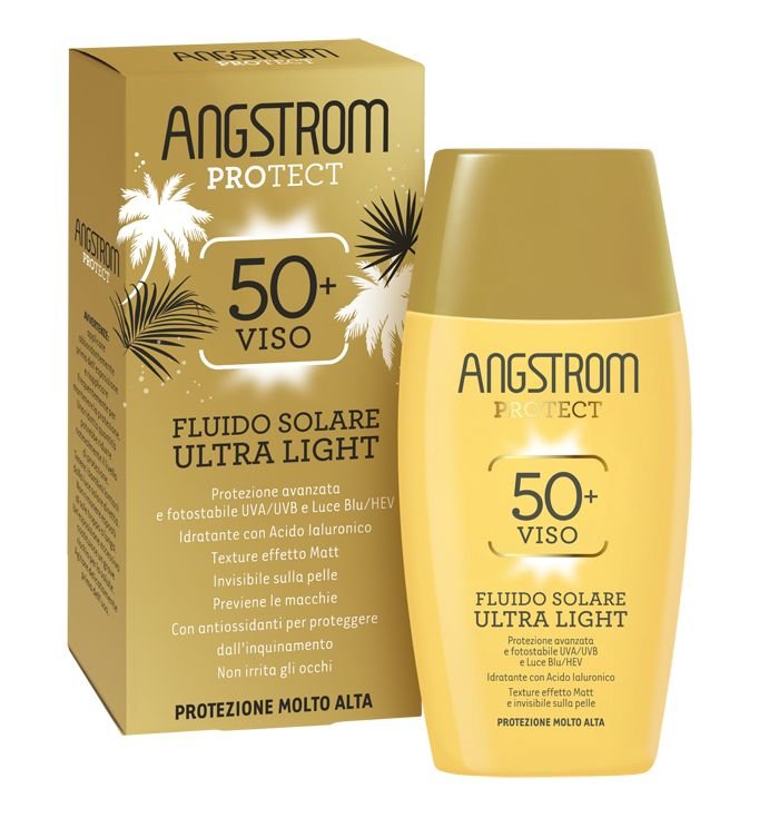 ANGSTROM Crema Solare Viso 50+ SPF Fluido Ultra Light Protect Protezione Molto Alta 40 ml - Immagine 10