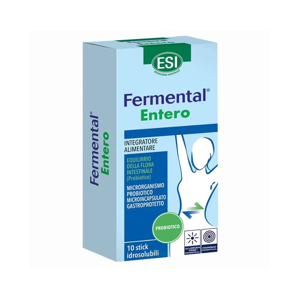 Esi Srl Esi Fermental Entero - Integratore Alimentare Per Il Benessere Della Flora Intestinale - Gusto Vaniglia - 10 Stick Idrosolubili - Immagine 5
