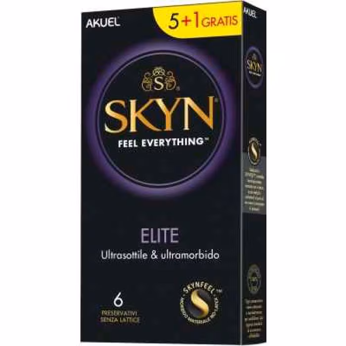 Skyn Elite Profilattico Ultrasottile in Polyisoprene 6 Pezzi - AKUEL Skyn Elite Profilattico Ultrasottile in Polyisoprene 6 Pezzi - AKUEL