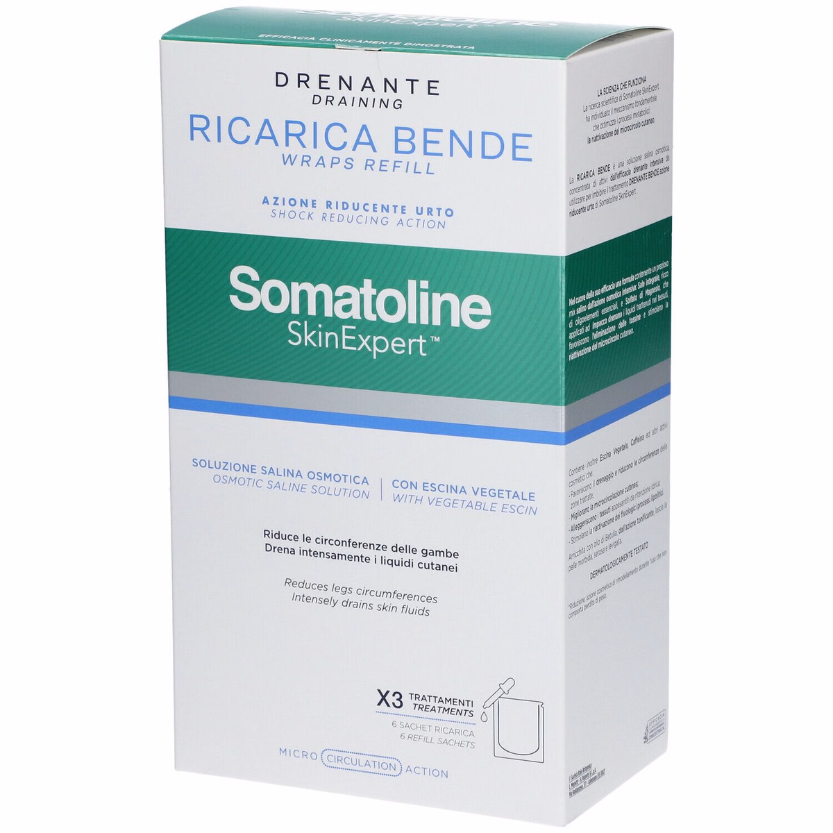 Somatoline Skin Expert Ricarica Bende Drenanti 6 Buste 70ml - Somatoline Somatoline Skin Expert Ricarica Bende Drenanti 6 Buste 70ml - Somatoline