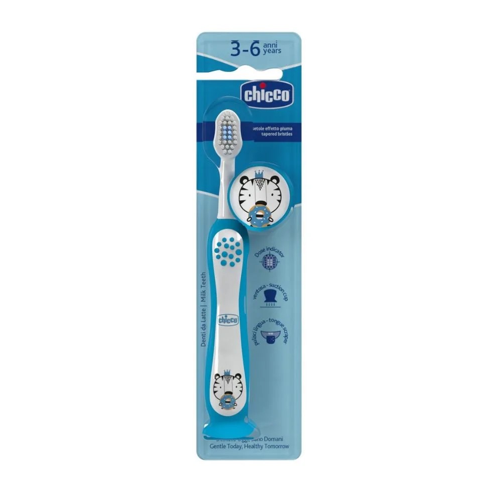 Chicco Azzurro Spazzolino 3-6 Anni 1 Pezzo - Immagine 7