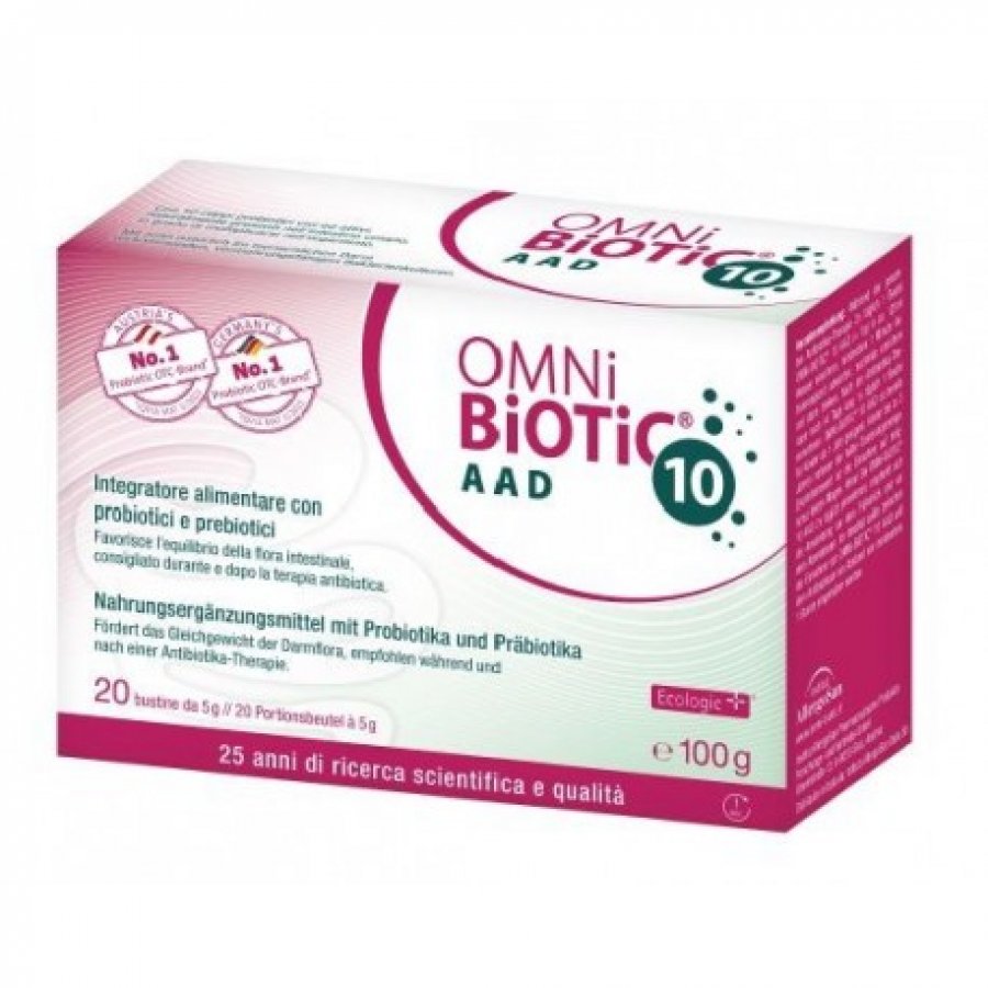 Omni Biotic 10 Aad Kids Integratore Probiotici e Prebiotici 20 Bustine