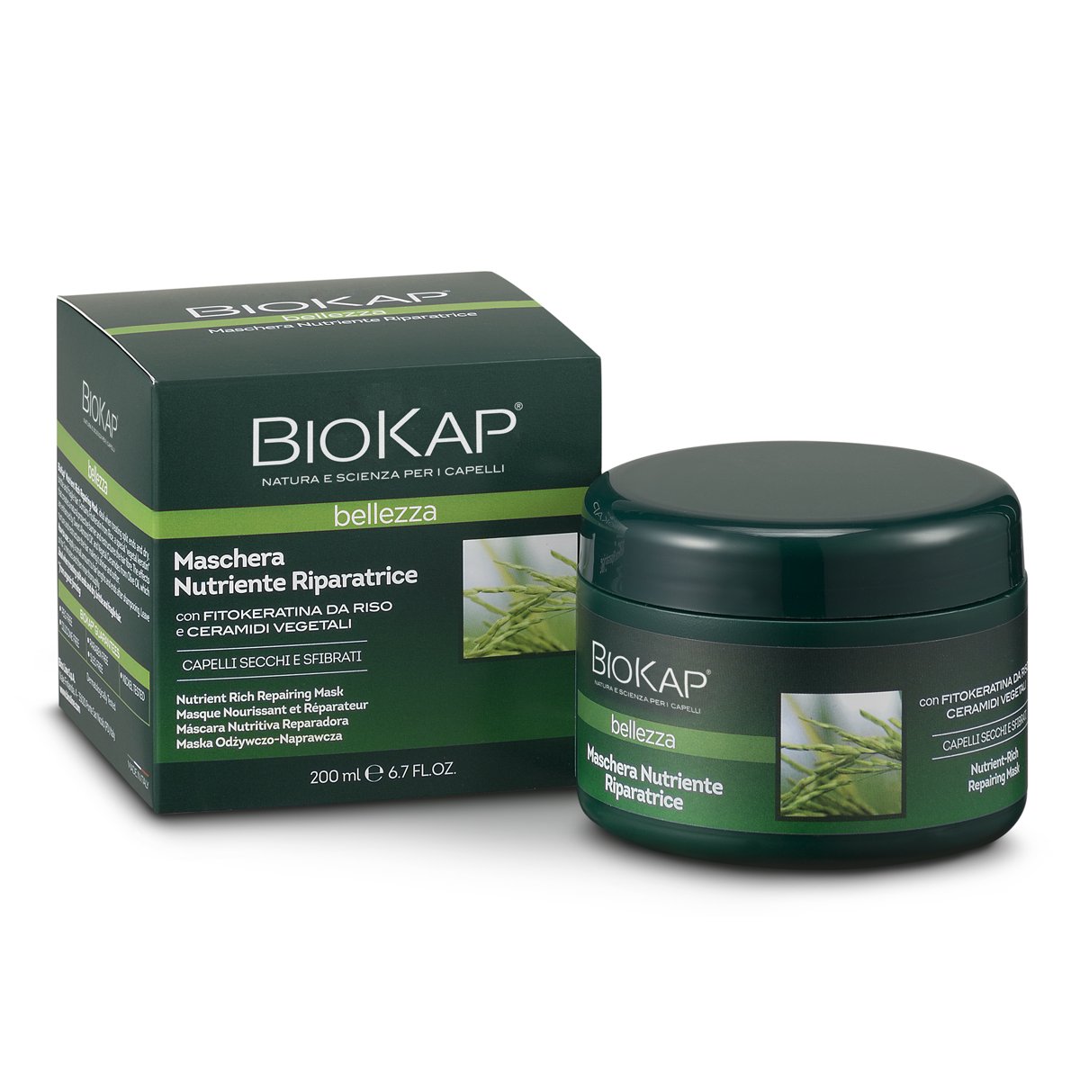 Biokap Bios Line Biokap® Maschera Nutriente Riparatrice 200 Ml Soluzione - Immagine 7