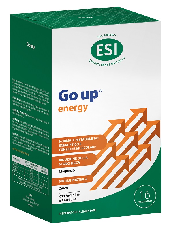 Esi Go Up Integratore Con L-Arginina E L-Carnitina 16 Pocket Drink - Immagine 10