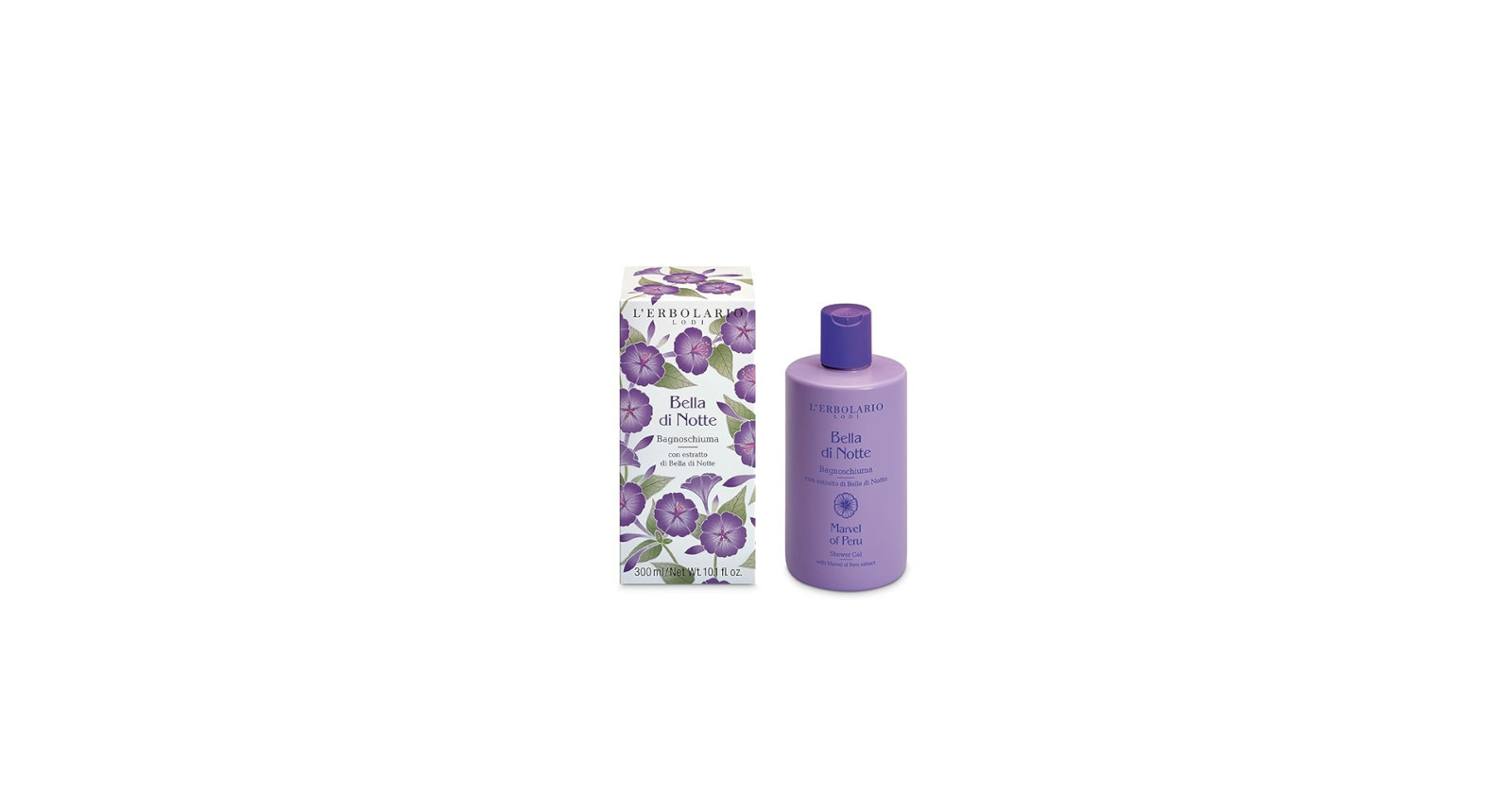 Bella di Notte Bagnoschiuma Donna Senza Siliconi e Parabeni 300ml - L'ERBOLARIO