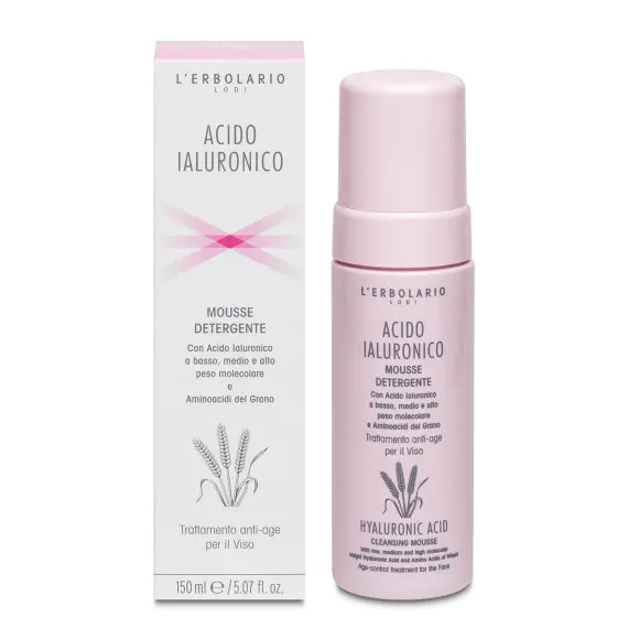 Acido Ialuronico Mousse Detergente Viso Idratante 150ml - L'ERBOLARIO