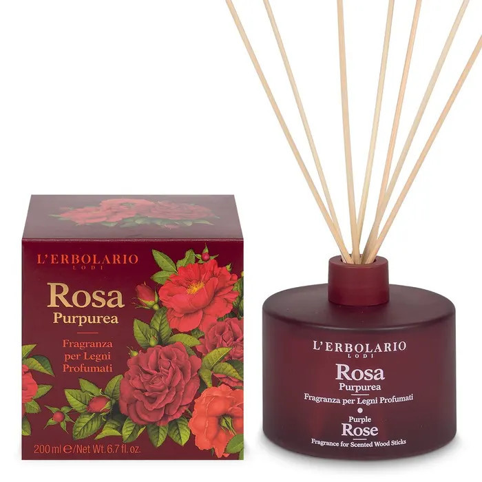 Rosa Purpurea Fragranza Legni Profumati 200ml - L'Erbolario