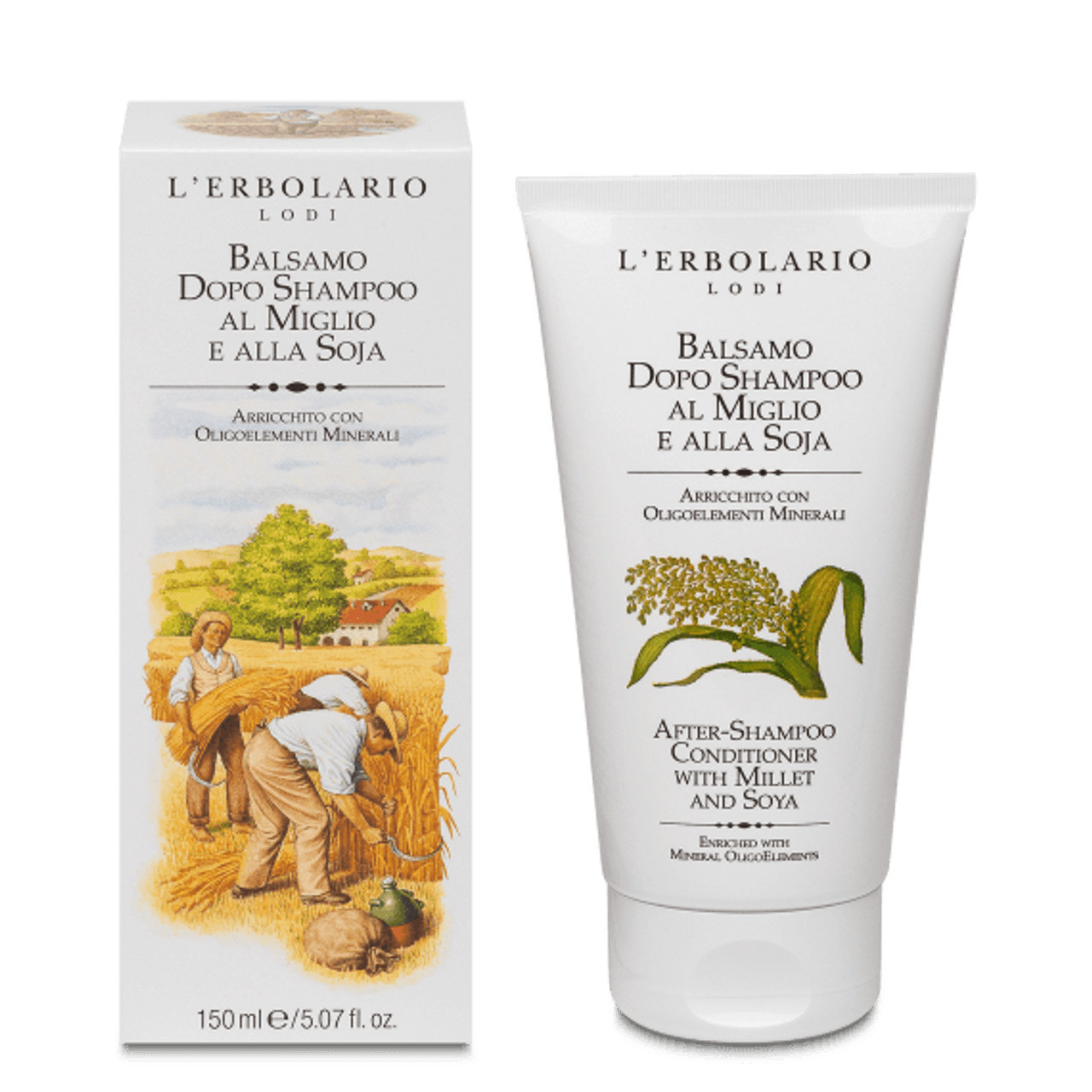 Balsamo Capelli Miglio e Soja Idratante Capelli Secchi - L'Erbolario