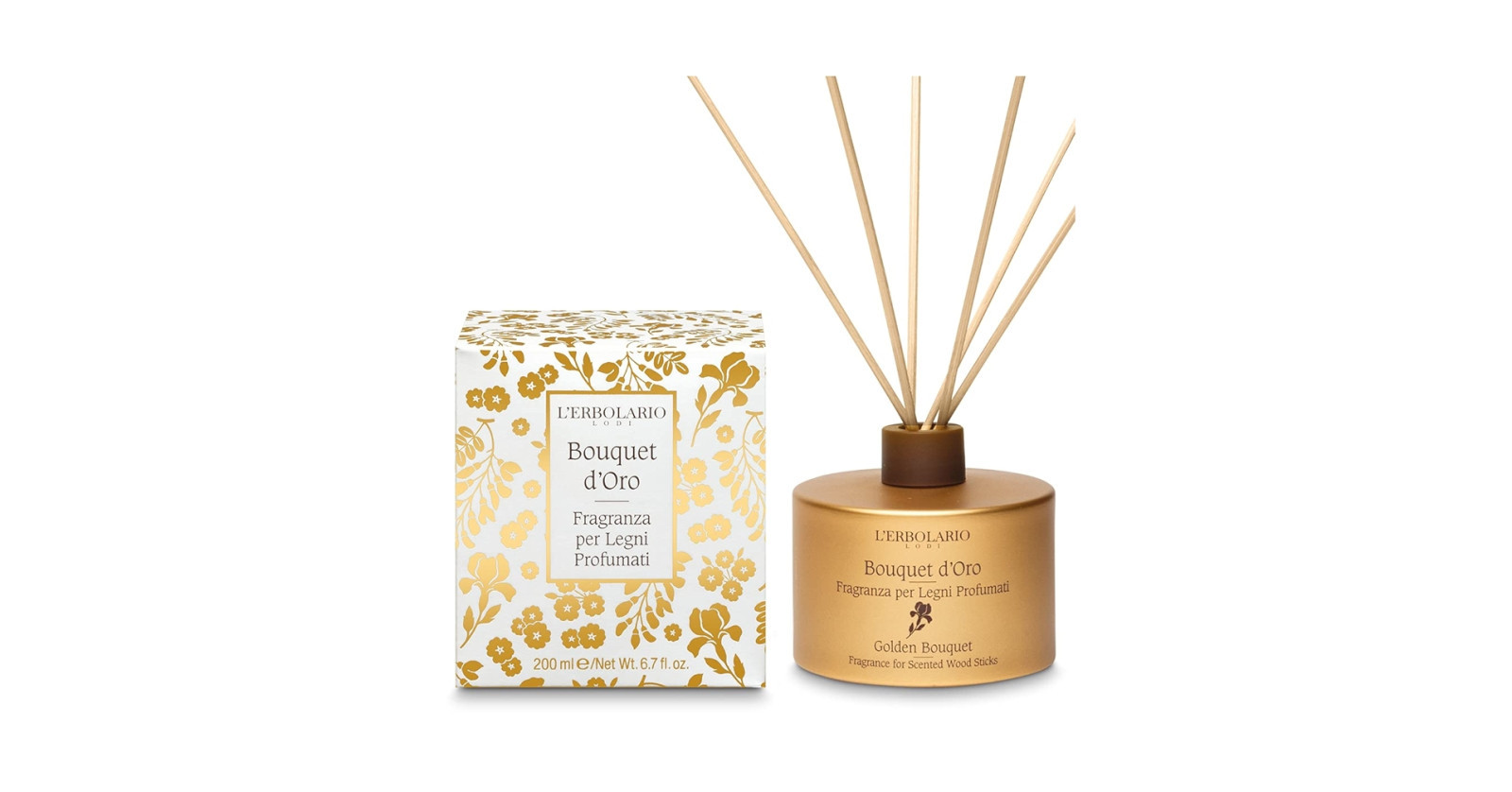 Fragranza per Legni Bouquet D'Oro 200ml - L'Erbolario