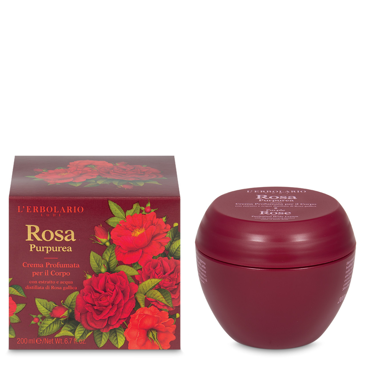 L ERBOLARIO Rosa Purpurea - Crema Corpo 200 ml - Immagine 4