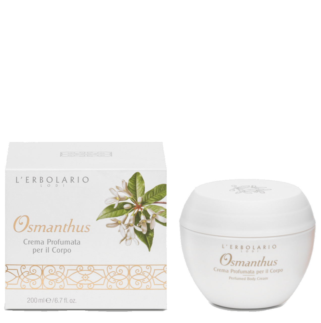 Osmanthus Crema Corpo Profumata Idratante Fiorita Agrumata 200ml - L'ERBOLARIO