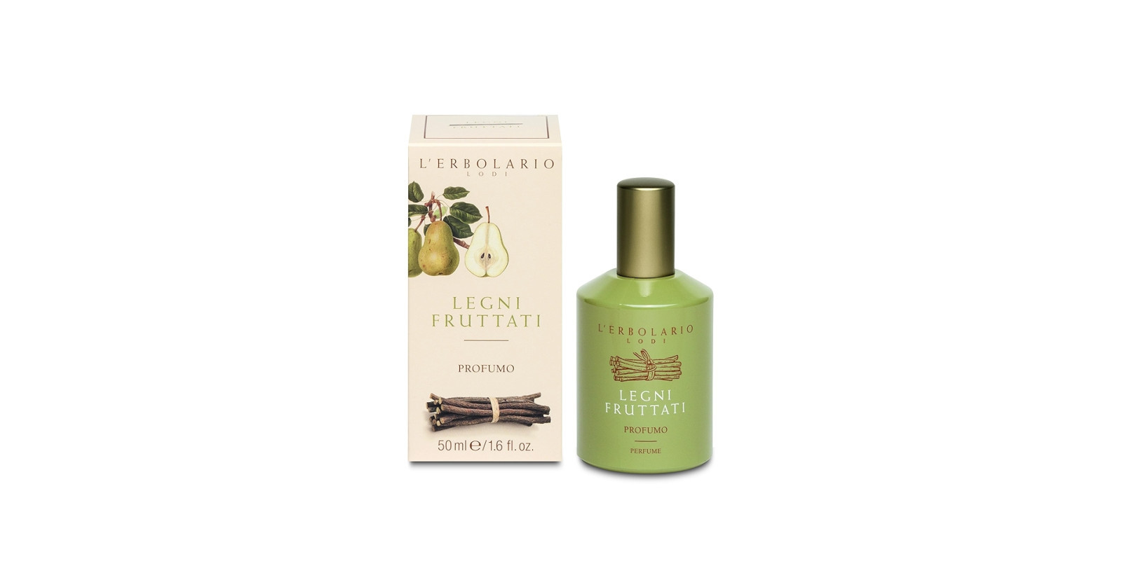 L'ERBOLARIO Legni Fruttati Acqua di Profumo Fragranza Pera e Liquirizia 50ml - L'ERBOLARIO
