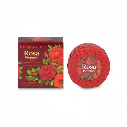 L'erbolario L`Erbolario Sapone Profumato Rosa Purpurea 100 G - Immagine 3