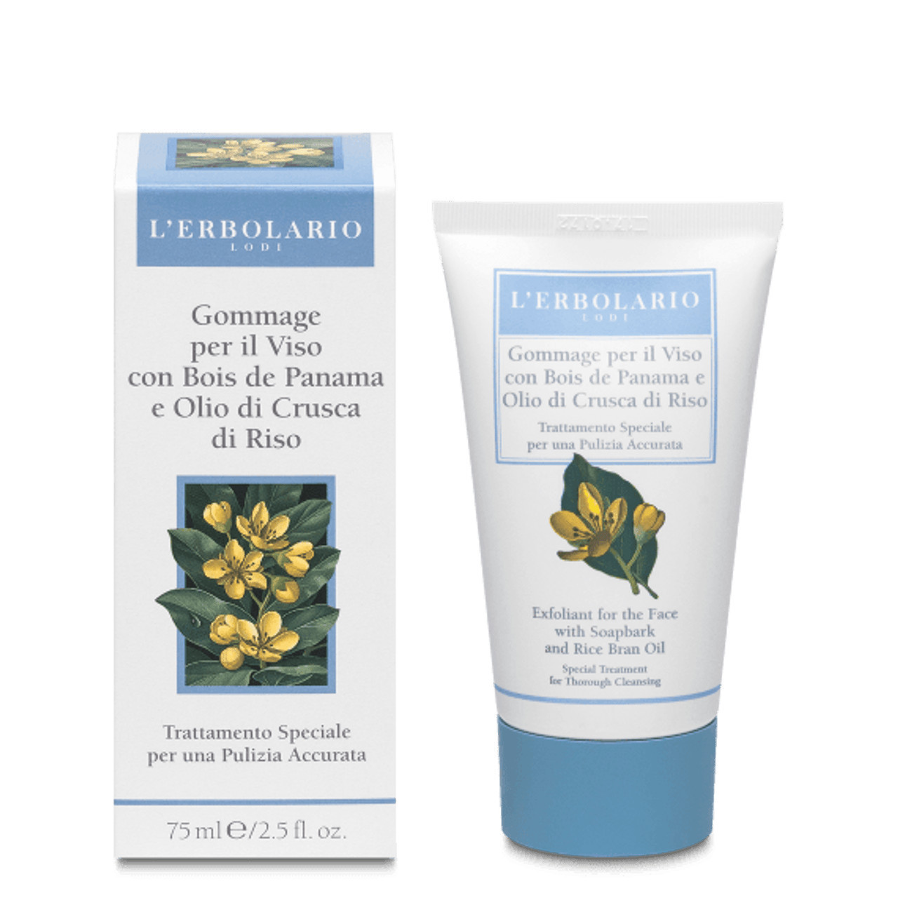 Gommage Viso Bois Panama Esfoliante per Pelle Grassa e Secca 75ml - L'Erbolario