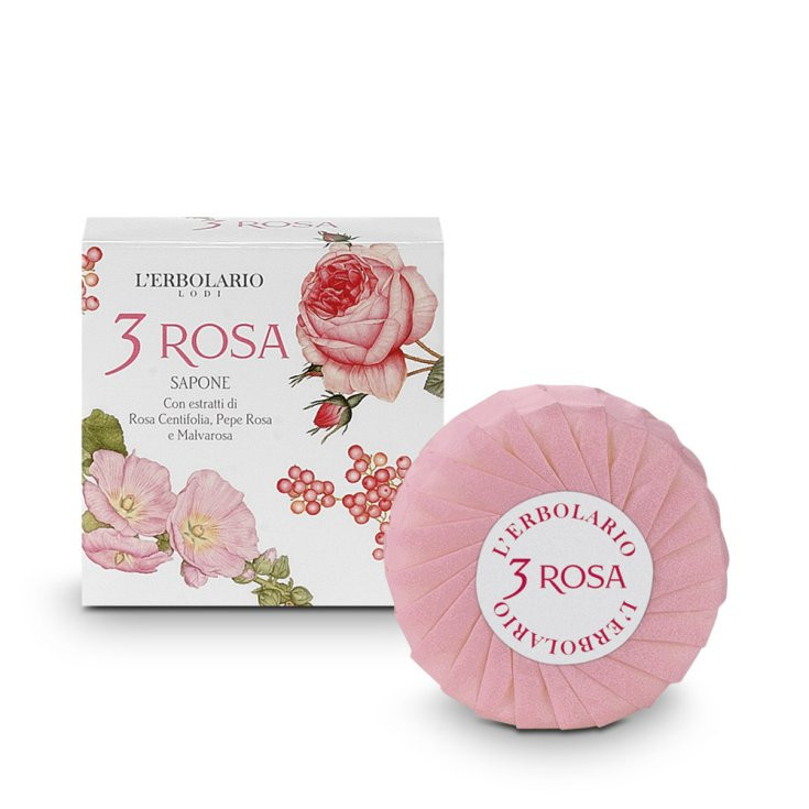 L'erbolario Rosa 3 Sapone Per Detersione Delicata Mani E Corpo 100 G - Immagine 2