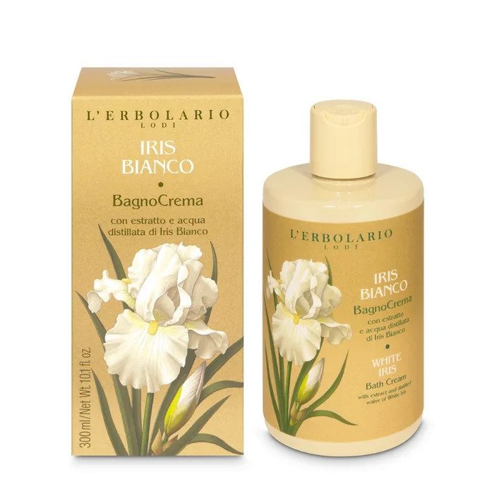 L ERBOLARIO Iris Bianco - Bagnocrema Delicato Idratante per Pelli Sensibili 300 ml - Immagine 4