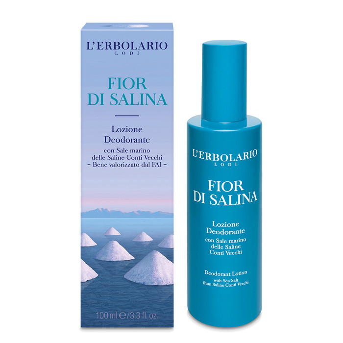Fior di Salina Lozione Deodorante Corpo Spray 100 ml Dermatologicamente Testato - L'ERBOLARIO