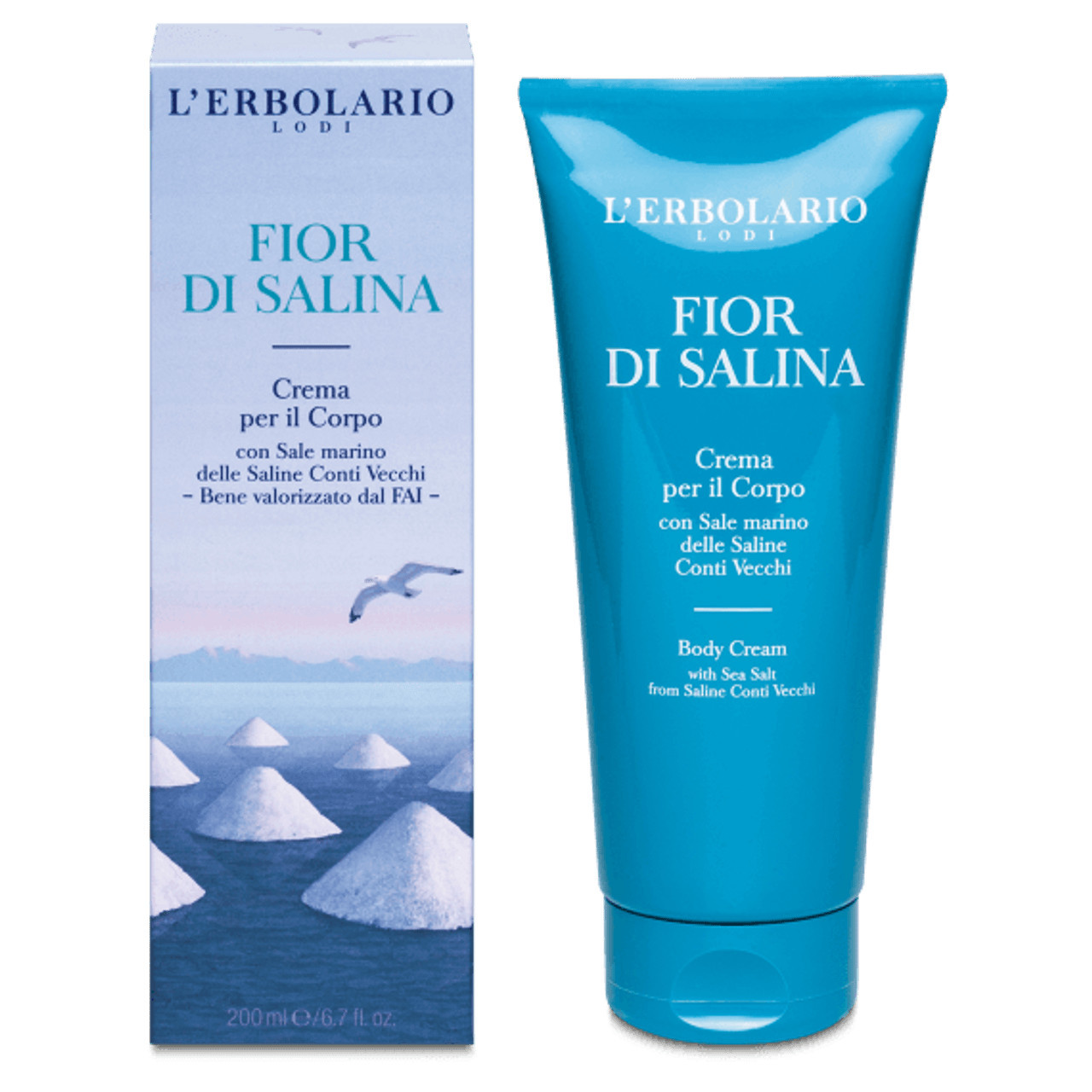 L'Erbolario Fior Di Salina Crema Corpo Idratante 200ml - L'Erbolario