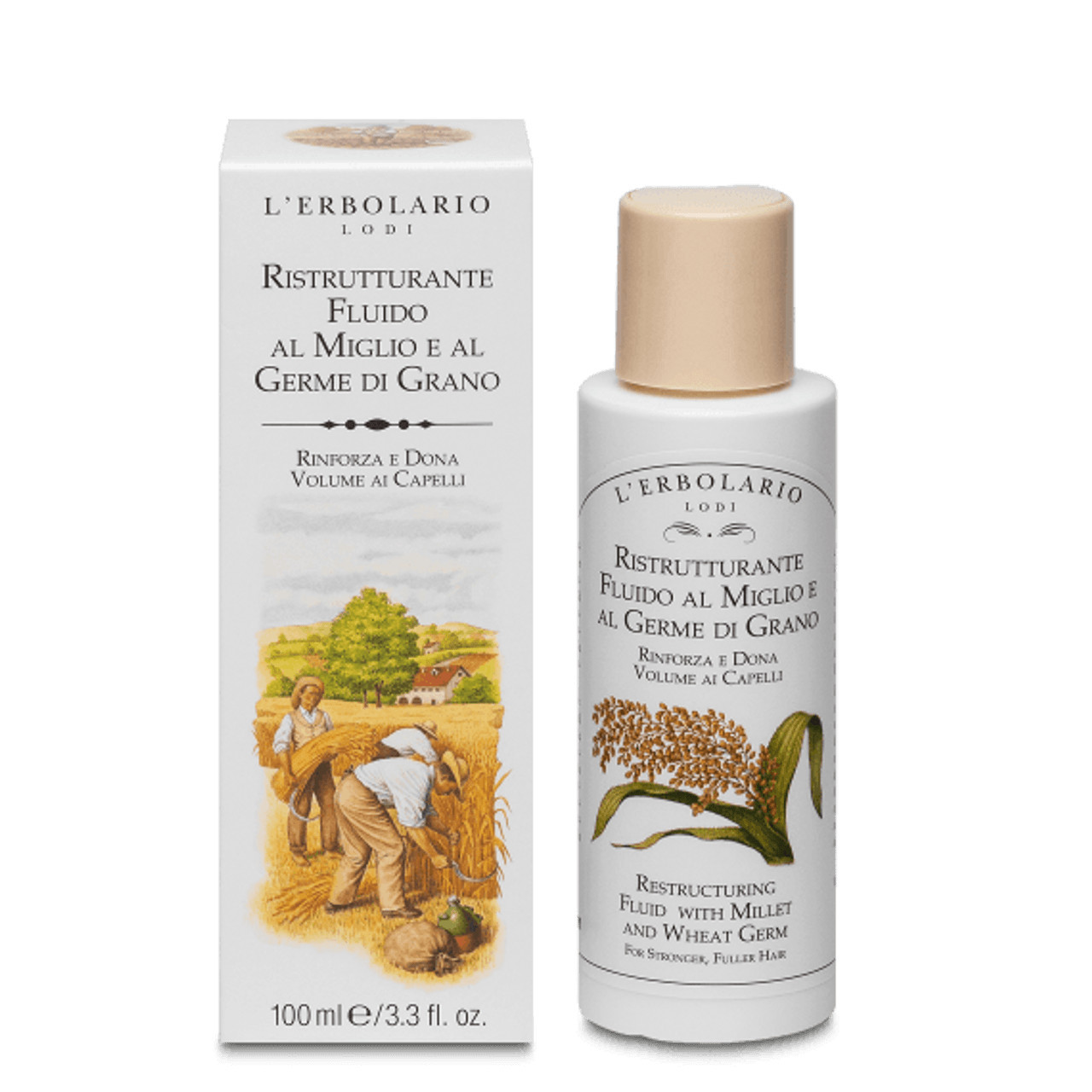 Fluido Capelli Ristrutturante Miglio e Germe di Grano 100ml - L'ERBOLARIO