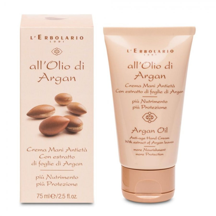 Argan Crema Mani Antietà Nutriente Protettiva 75ml - L'ERBOLARIO