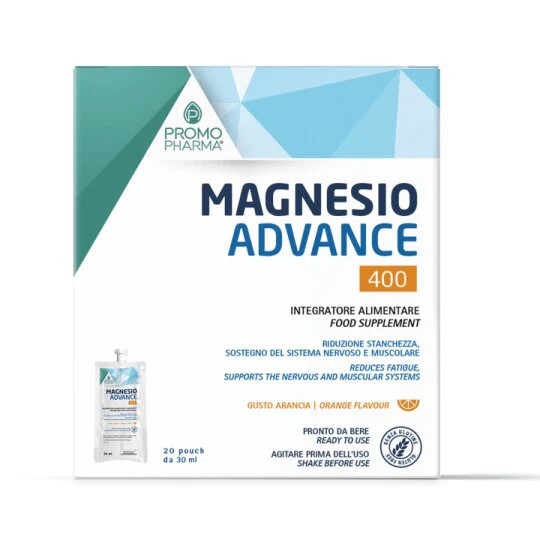 Promopharma Magnesio Advance 400 Pouch Da Bere Gusto Arancia 20X30 Ml Soluzione Orale Bambino - Immagine 7