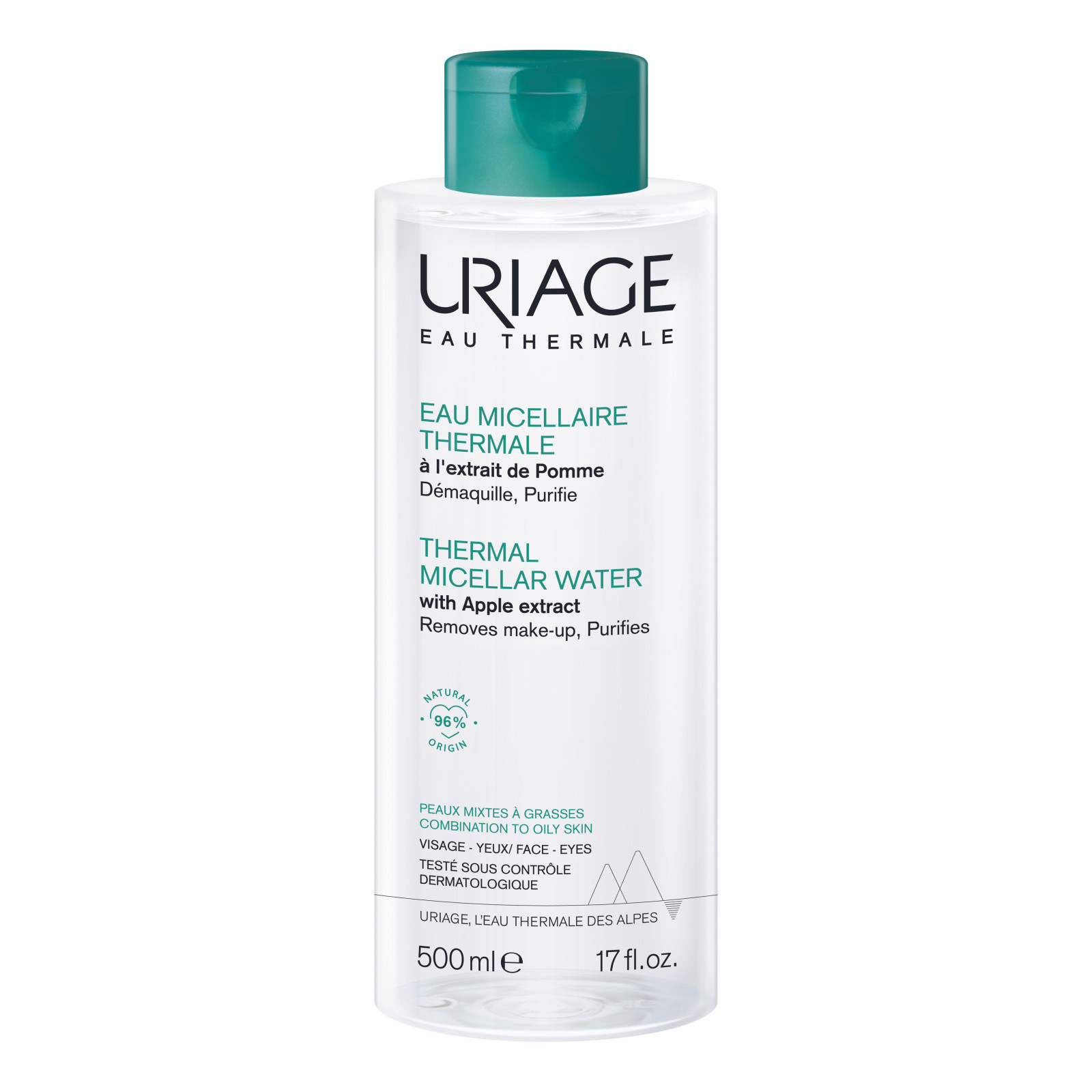 Uriage Verde Acqua Micellare Per Pelli Miste 500 Ml - Immagine 9