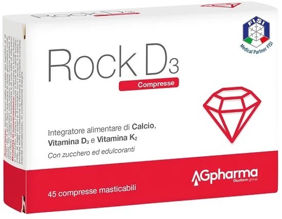 Ag Pharma Rock D3 Integratore Per Le Ossa 45 Compresse Masticabili - Immagine 5