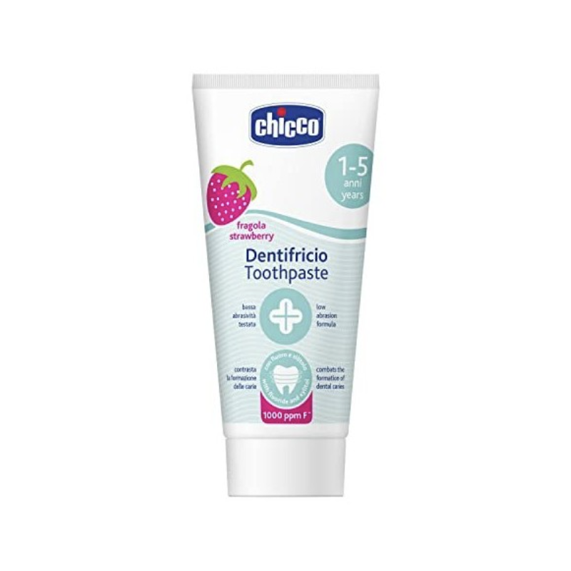 CHICCO DENTIFRICIO FRAGOLA 50 ML 12M+ CON FLUORO - Immagine 9