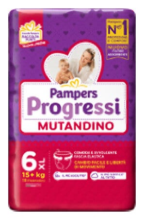 Pampers Progressi Mutandina Xl Per Bambini Oltre 15 Kg Confezione Da 15 Pannolini - Immagine 3