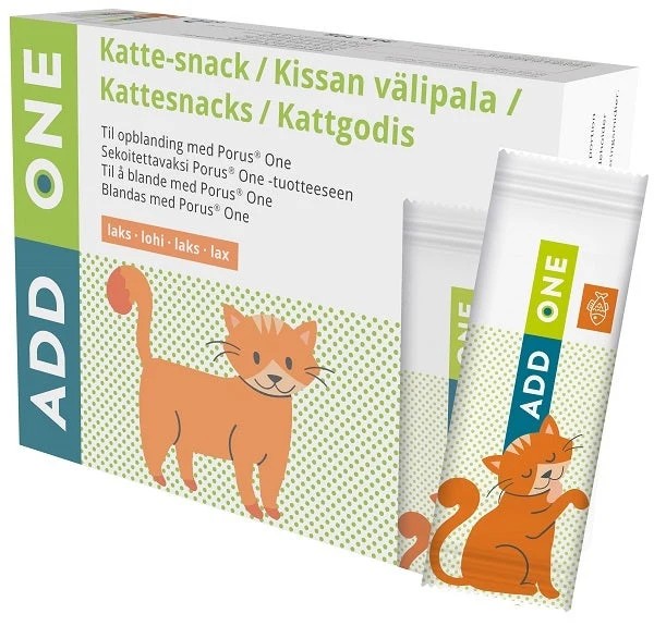 Add One Snack Complementare per Gatti con Salsiccia di Fegato 30 Bustine da 10 g - Porus GmbH