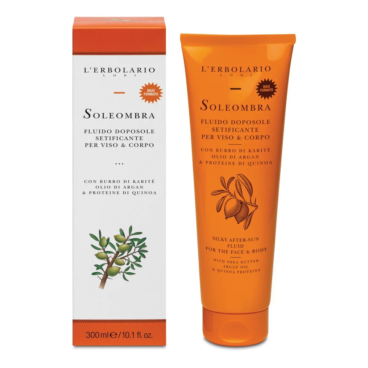 Soleombra Fluido Doposole Setificante Viso e Corpo 300 ml - L'ERBOLARIO
