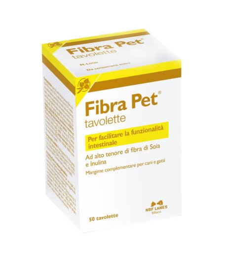 NBF LANES Fibra Pet cane e gatto 50 compresse - Mangime complementare per l'intestino - Immagine 5