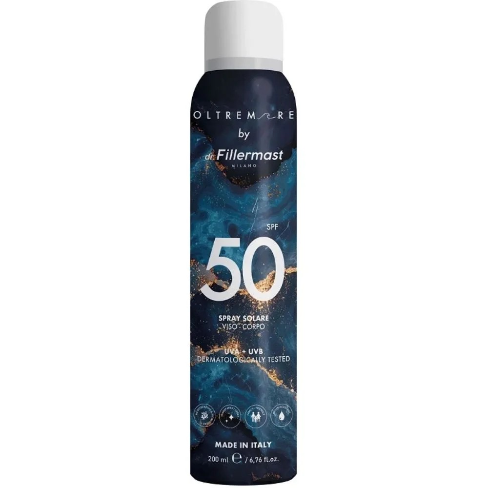 Mast Industria Italiana Spray Solare Dr. Fillermast Spf 50+ Viso Corpo, 200Ml - Immagine 3