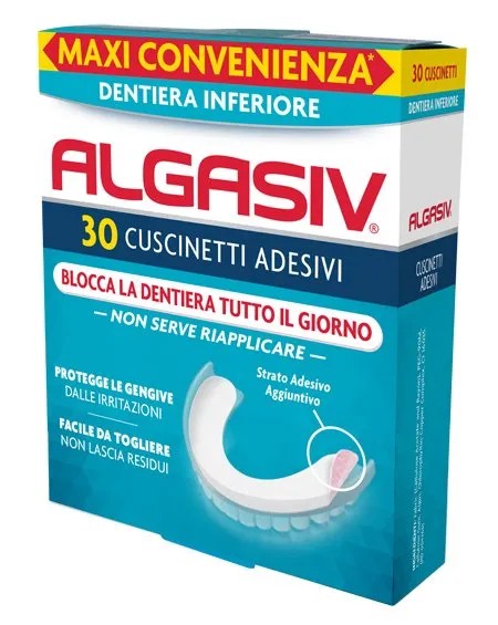 ALGASIV 30 Cuscinetti adesivi per dentiera inferiore - Immagine 4
