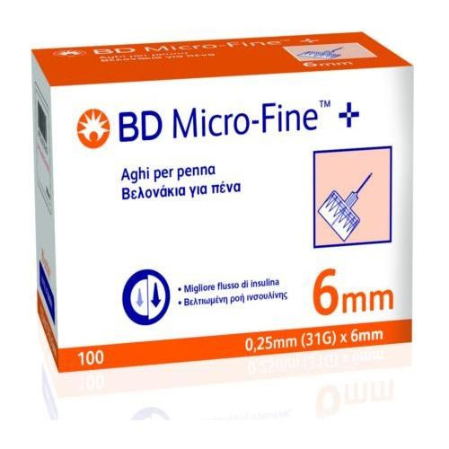 Ago per Penna da Insulina Bd Microfine G31 6mm 100 Pezzi - Corman