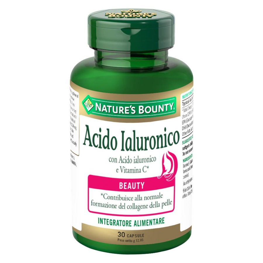 Acido Ialuronico Integratore con Vitamina C 30 Capsule - Nature's Bounty