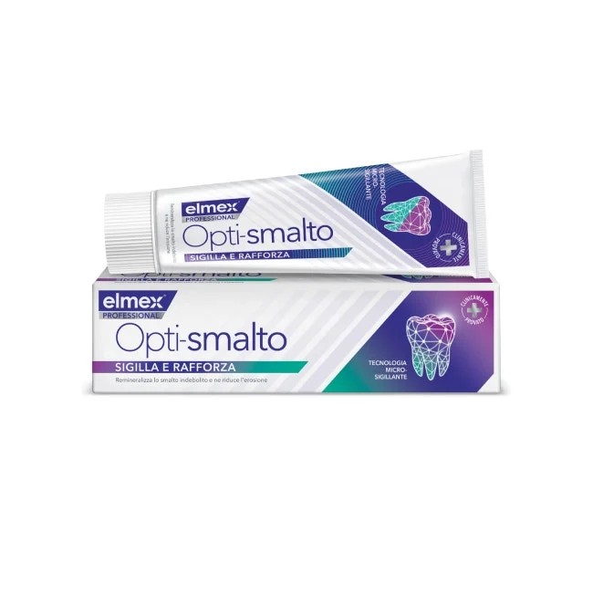 Colgate-Palmolive Commerc.srl Elmex Dentifricio Opti-Smalto - Remineralizza Lo Smalto Indebolito - 75 Ml - Immagine 4