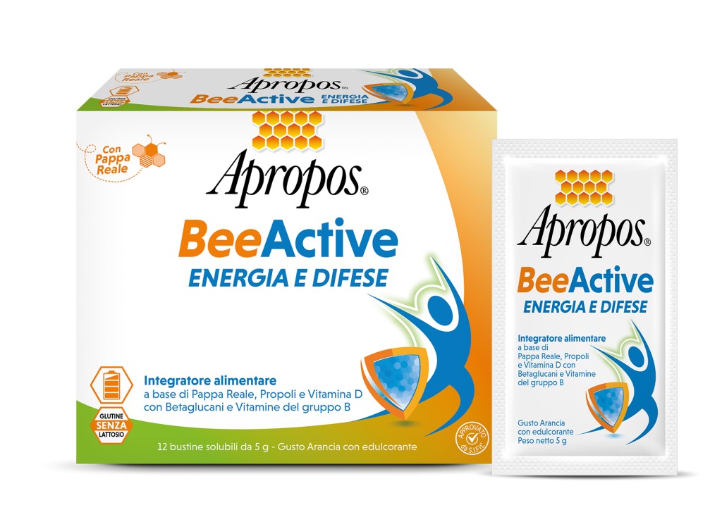 Apropos BeeActive Energia E Difese 12 Bustine - Integratore Per Le Difese Immunitarie - Immagine 7