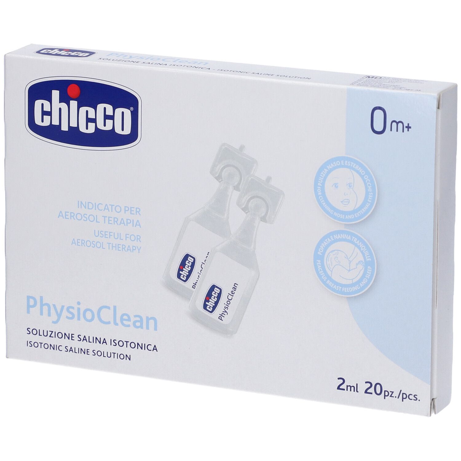 Physioclean Soluzione Salina Istonica 20 Pezzi da 2ml - Chicco