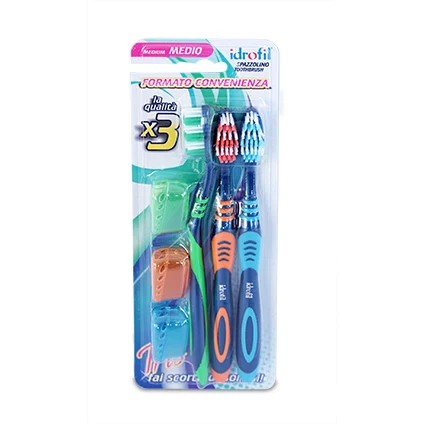Idrofil Spazzolino Tripack Setole Medie - Immagine 3