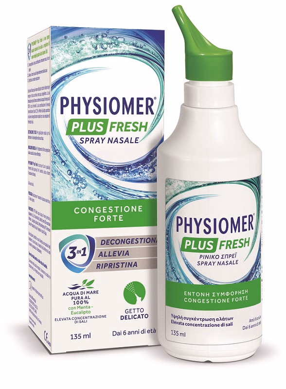 Physiomer Plus Fresh Spray per la Detergione Nasale 135 ml - Physiomer