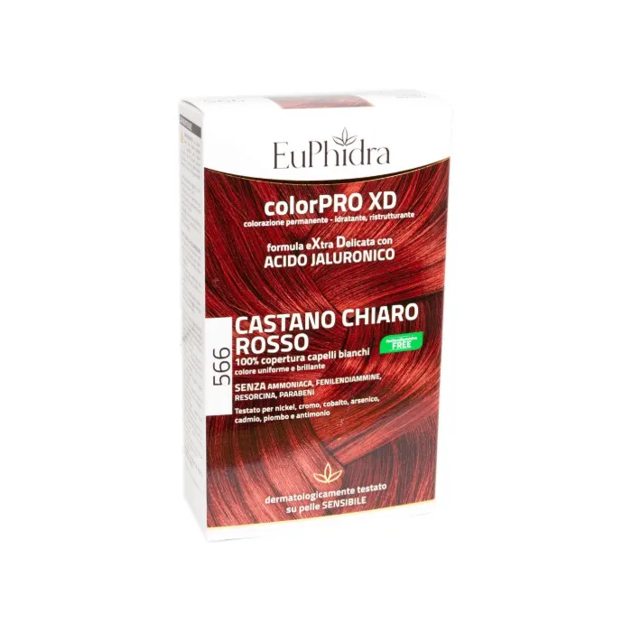 EUPHIDRA ColorPro XD - Colorazione permanente N.566 Castano Chiaro Rosso - Immagine 7