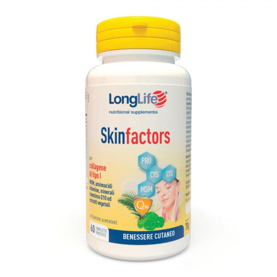 Longlife Skin Factors 60 Tavolette - Integratore Per La Pelle - Immagine 5