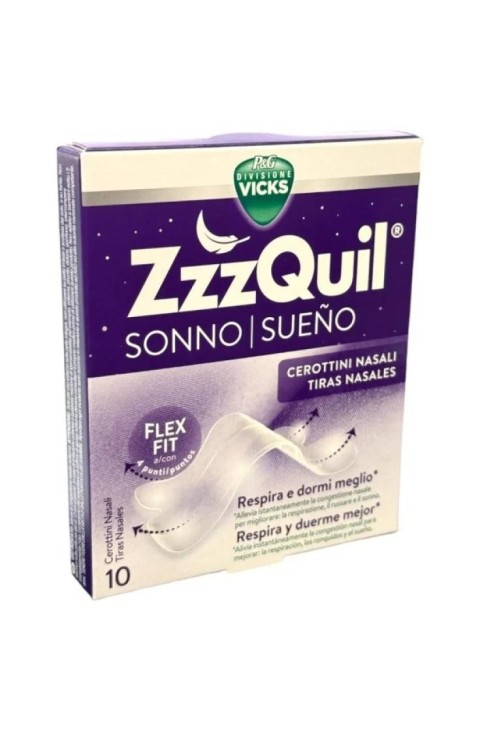 Vicks ZzzQuil Sonno Cerottini Nasali – 10 Pezzi Per Respirare Meglio Di Notte - Immagine 8