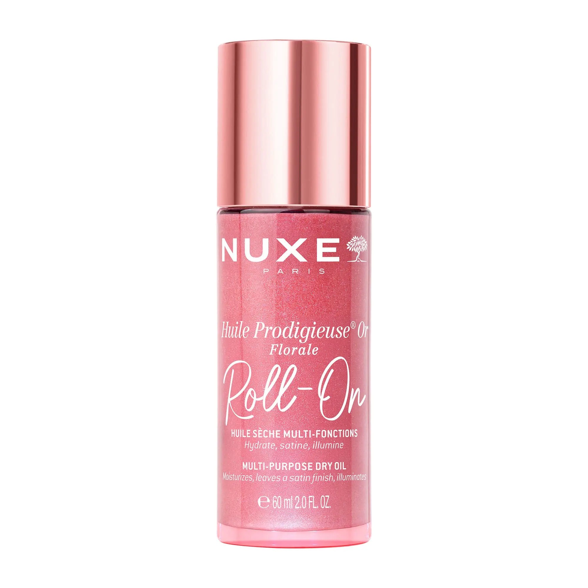 Nuxe Oro/Rosa Huile Prodigieuse Or Florale Roll-On - Olio Secco Illuminante E Idratante Per Viso E Corpo 60 Ml - Immagine 5
