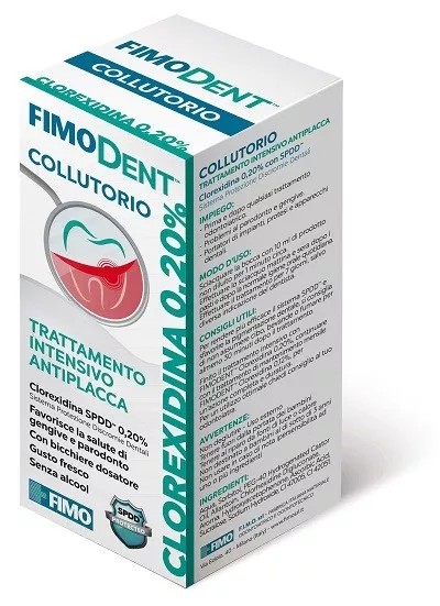 Fimodent Collutorio alla Clorexidina 0,20% Trattamento Antiplacca Intensivo 200ml - Fimo