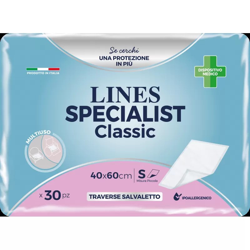 Lines Specialist - 30 Traverse Assorbenti Salvaletto per Incontinenza 40 X 60 Cm - Immagine 3