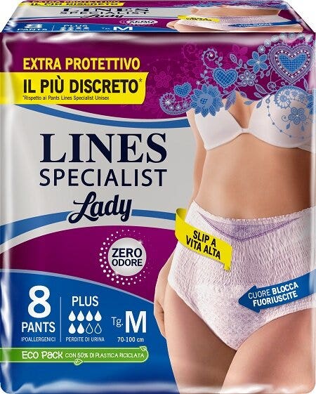 32pz LINES Specialist Lady Pants Plus Vita Alta taglia M assorbenti incontinenza - Immagine 8