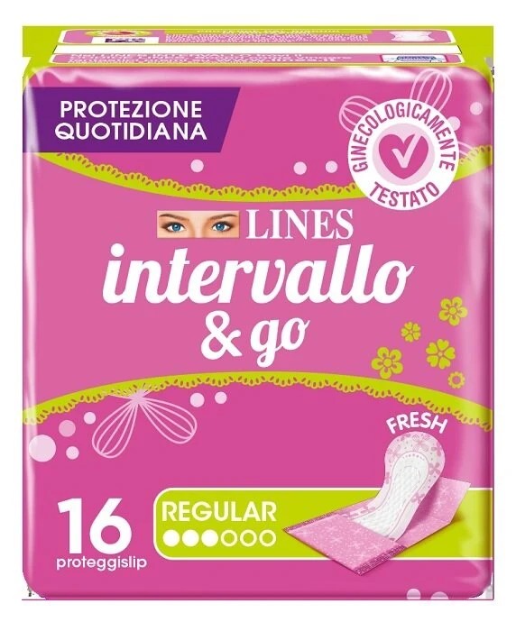 Lines Proteggislip Intervallo Fresh&Go Ripiegati Per Uso Quotidiano 16 Pezzi - Immagine 3