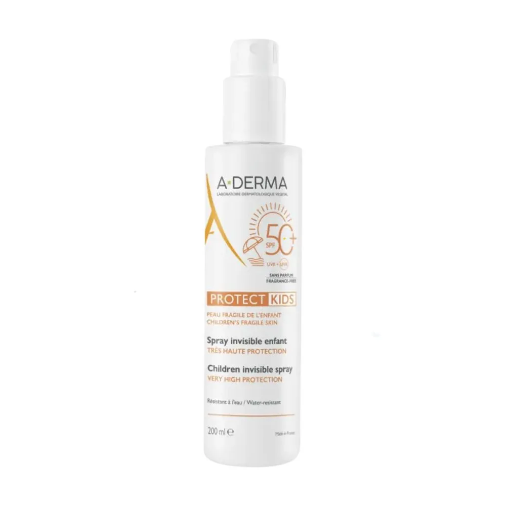 Aderma Crema Solare bambini Spf50+ Protect Kids Protezione Molto alta Spray 200 ml - Immagine 5